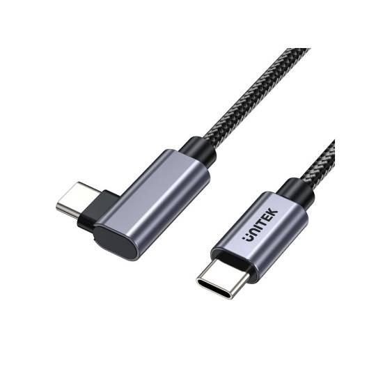 Kabel USB-C -> USB-C kątowy 5,0m PD 100W Unitek C14123BK-5M